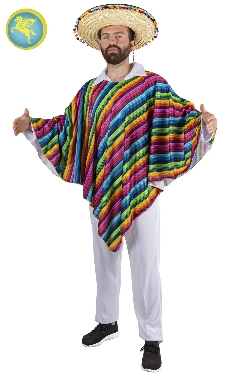PONCHO MESSICANO ADULTO 